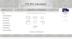 Desktop Screenshot of filldirtcalculator.com